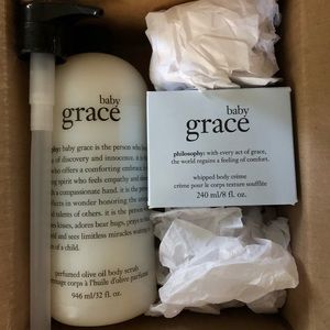 Philosophy Baby Grace body scrub and Creme